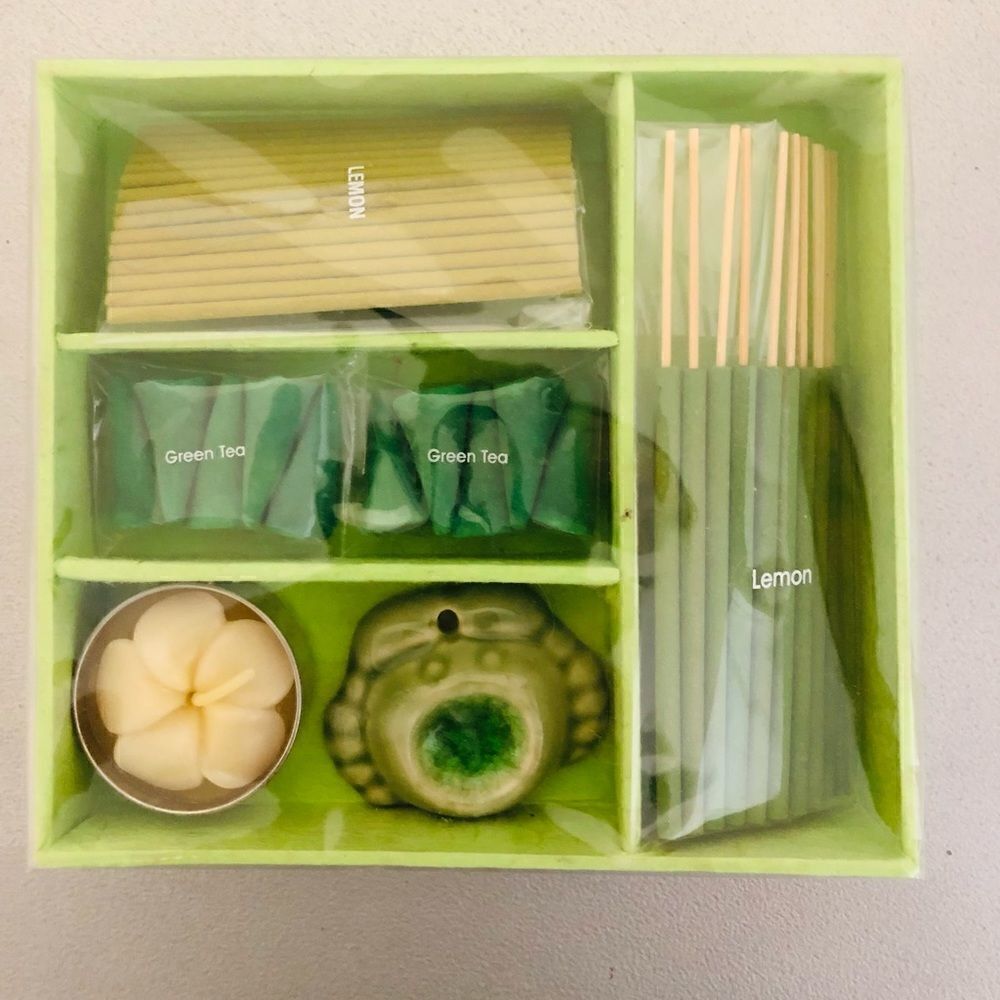 NIB: Incense Gift Set - Green Tea & Lemon‎ - Picture 11 of 11